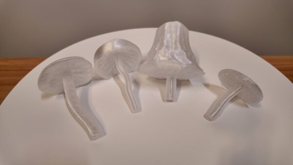 Set of 4 Translucent 3D Modeled Mushrooms - Image 5