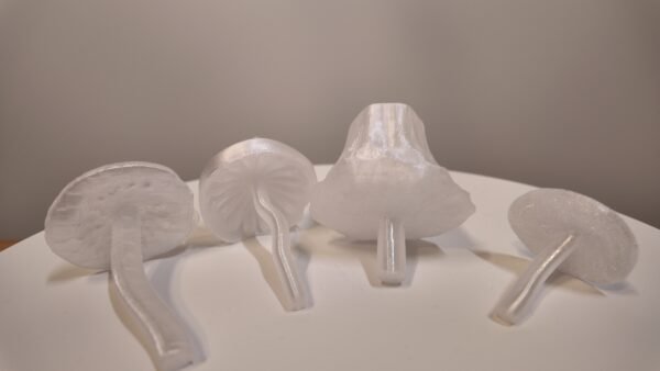 Set of 4 Translucent 3D Modeled Mushrooms - Image 4